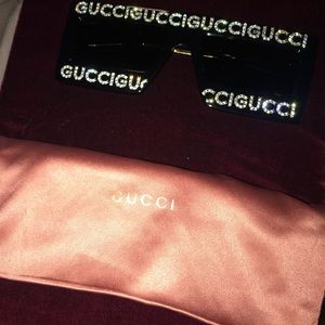 Mask-frame acetate sunglasses